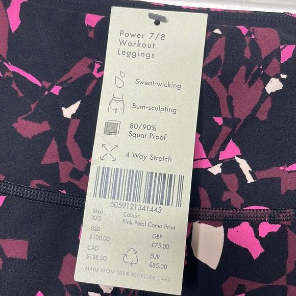 Sweaty Betty Womens Size 0 Power 7/8 Workout Leggings - Picture 6 of 7